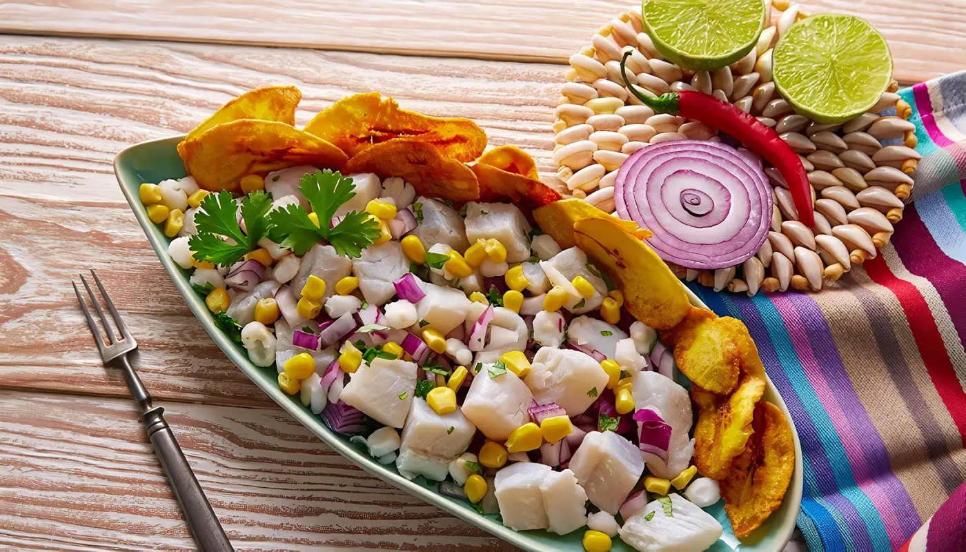 Ceviche peruano, credits to recetas.encolombia.com